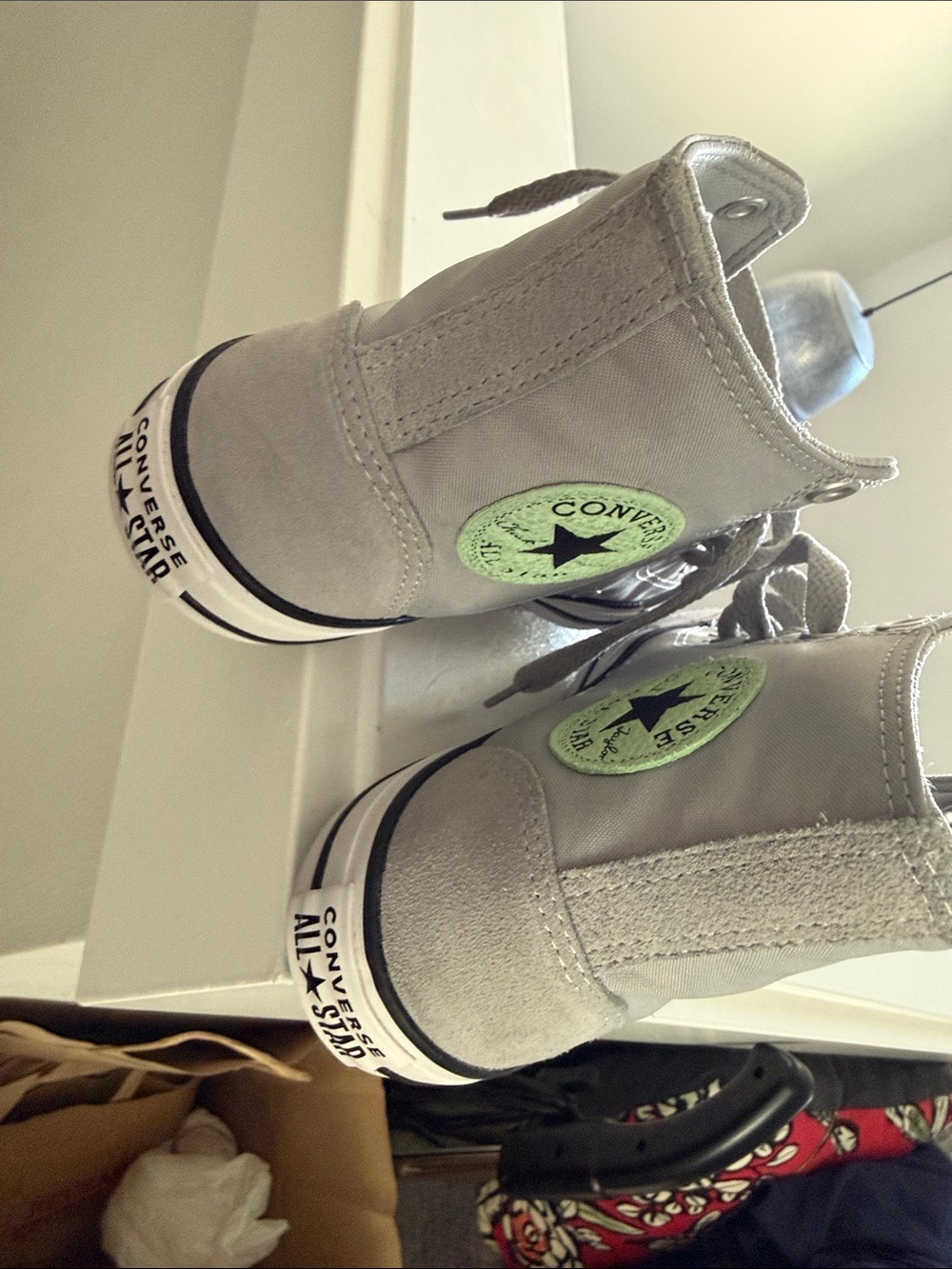 Converse Gray High-Top Sneakers - Picture 4 of 6